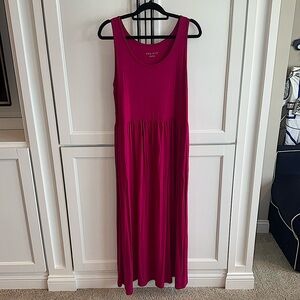 Ava & Viv Pink Sleeveless Sheath Maxi Dress